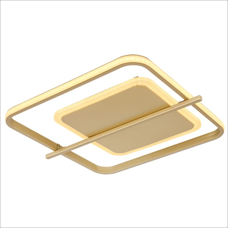 Goldene design Deckenlampe Aluminium, Reinald, 36W, 3000K LED