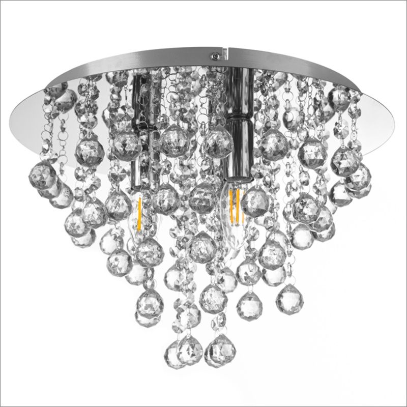 Chrom design Deckenleuchte Metall, Luus Chrom design Deckenleuchte Metall, Luus