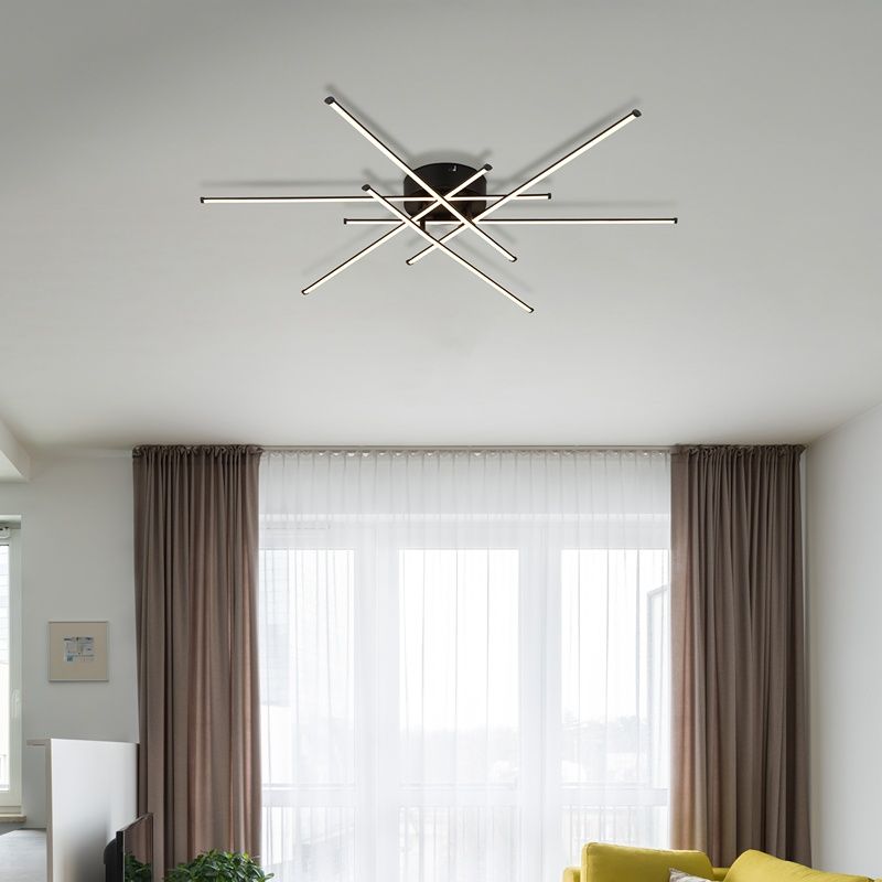 Schwarze design Deckenleuchte Aluminium, Leigh, 40W, 3000K LED Schwarze design Deckenleuchte Aluminium, Leigh, 40W, 3000K LED