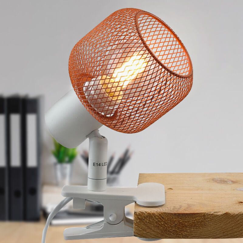 Industrielle Klemmspot Orange, Emado, mit Schalter