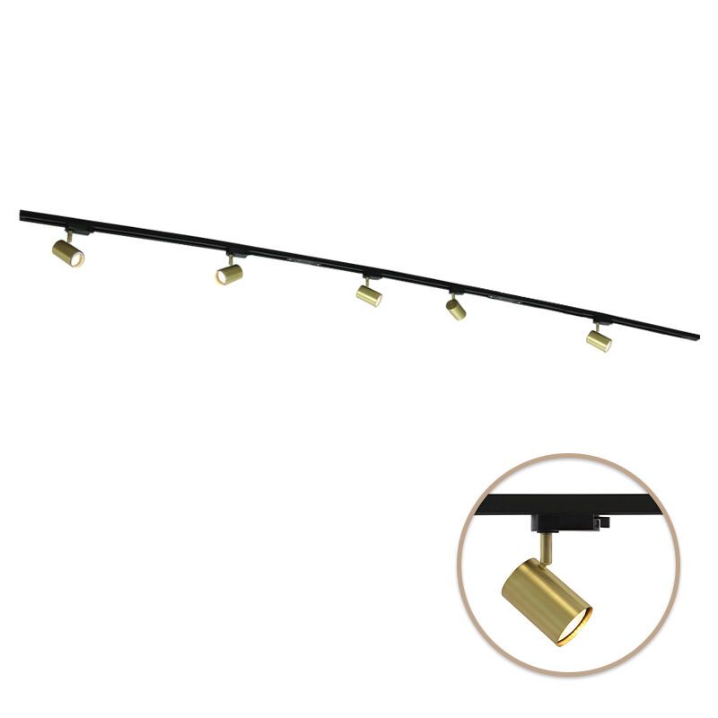 3M messing 1 phase Schienenbeleuchtung System + 5 Elena Strahler