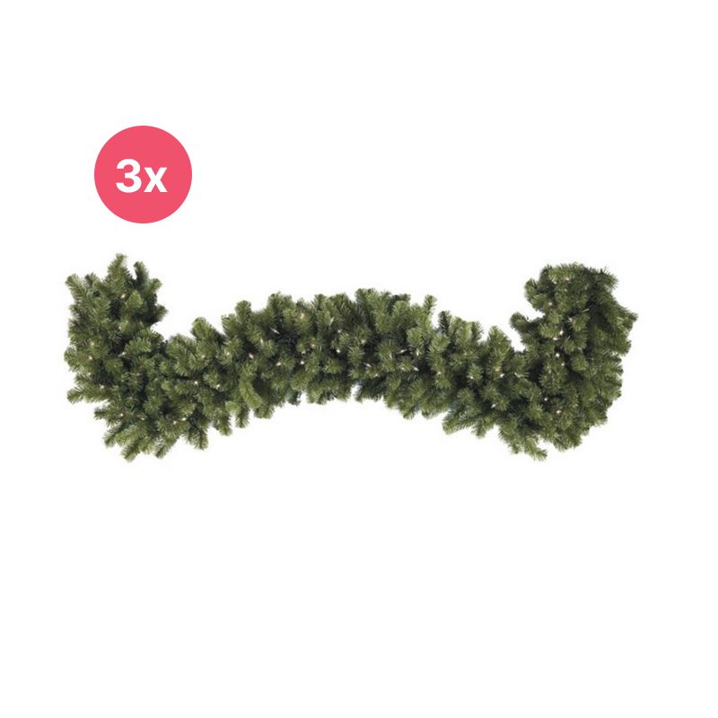 3x 540 cm Girlande, 40 cm dick, 200 LEDs, koppelbar 3x 540 cm Girlande, 40 cm dick, 200 LEDs, koppelbar