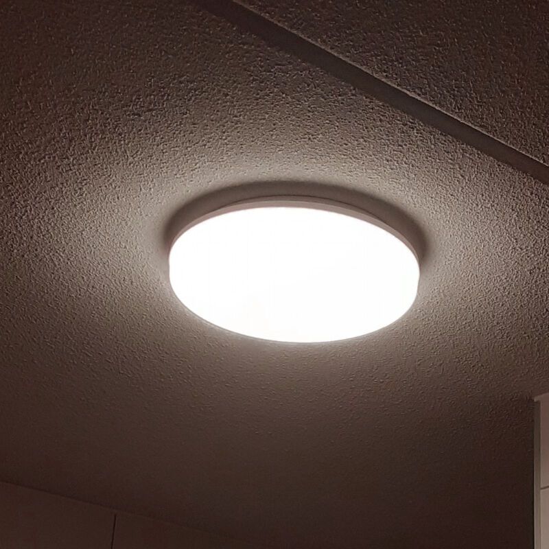 Kunststoff Badezimmer Deckenleuchte Weiß, Reece, 18W, 4000K LED, IP54