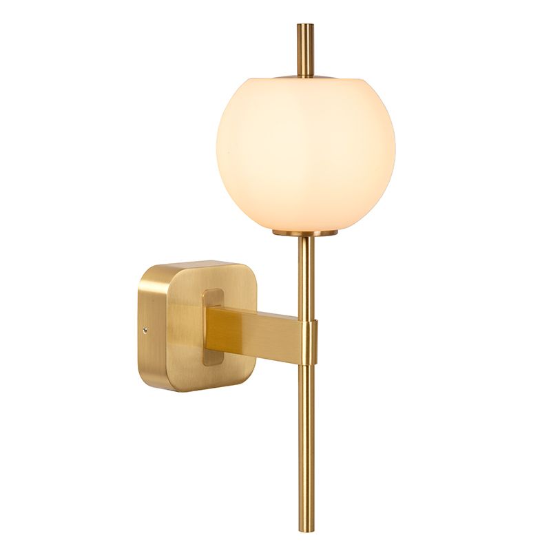 Goldene Wandleuchte Badezimmer Retro, Elda, IP44