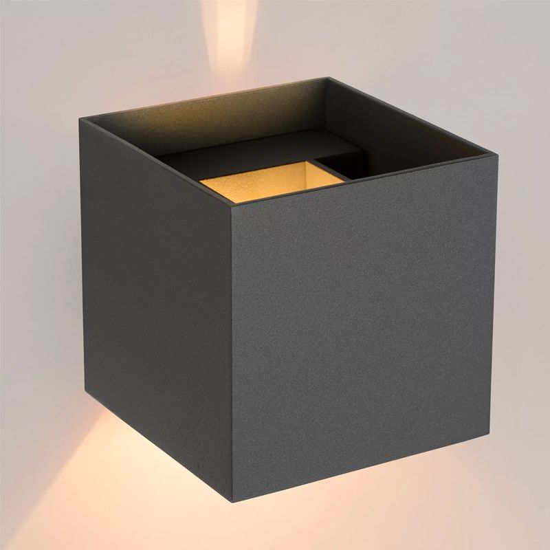 Graue Wandleuchte Modern, Xio