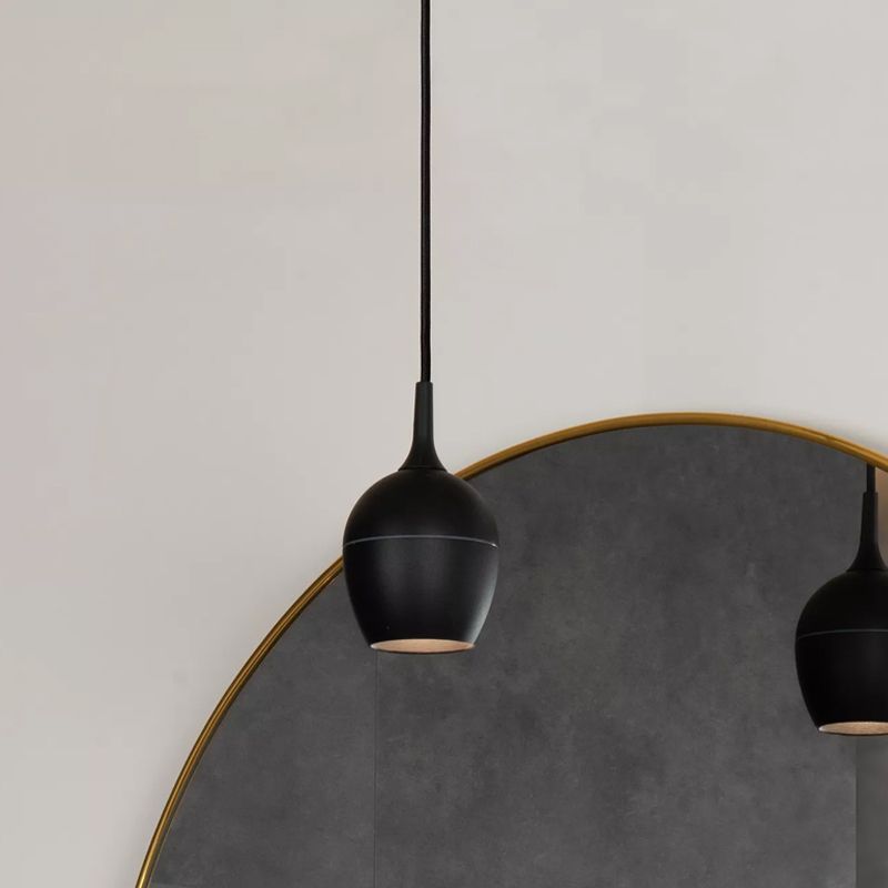 Schwarze Pendelleuchte Badezimmer Modern, Preston, IP44