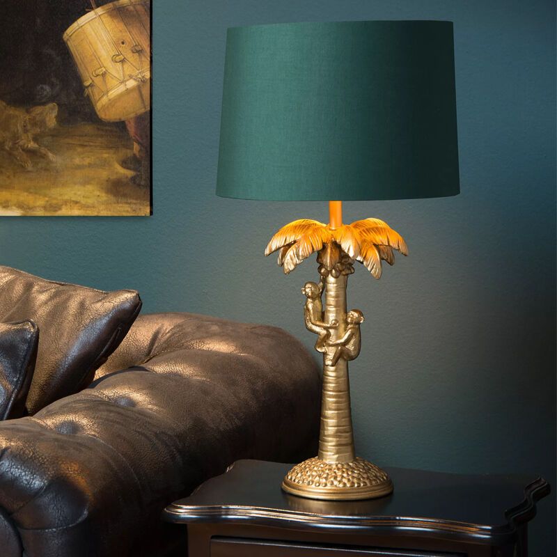 Goldene Tischleuchte Retro, Extravaganza Coconut, mit Schalter