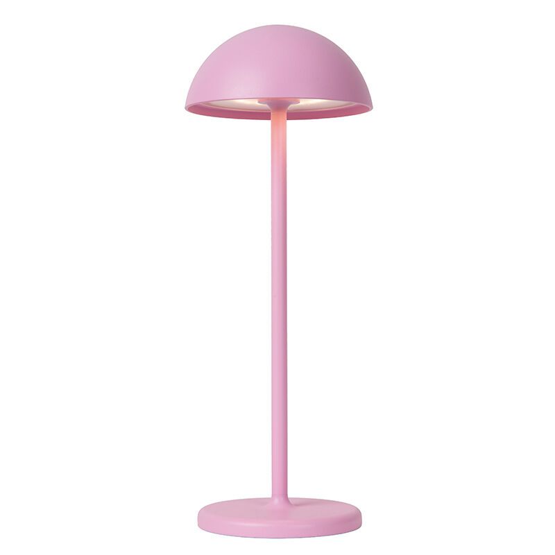 Rosa Außen Tischleuchte Retro, Joy, 1,5W, 3000K LED, IP54, mit Touch-Dimmer