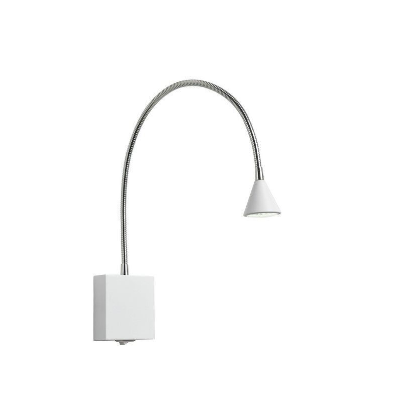 Weiße Wandleuchte Modern, Buddy, 3W, 4000K LED, mit Schalter