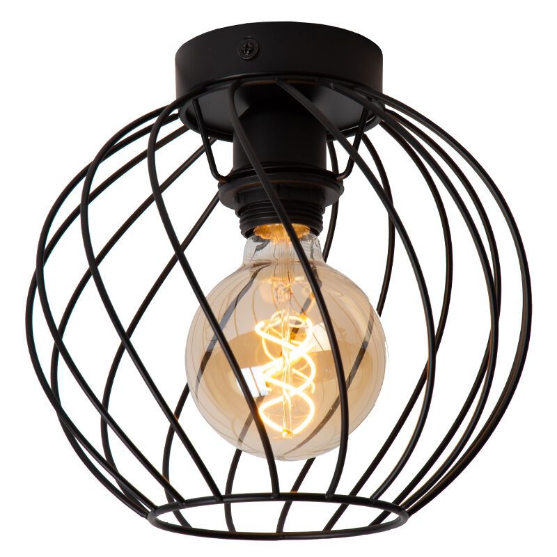 Schwarze Deckenleuchte Antik, Danza