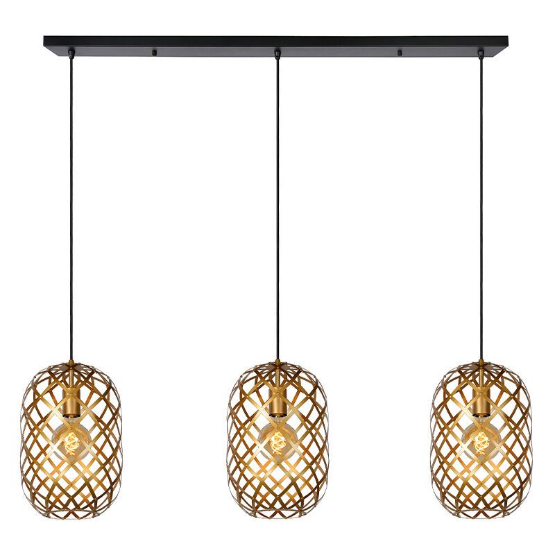 Goldene Pendelleuchte Modern, Wolfram
