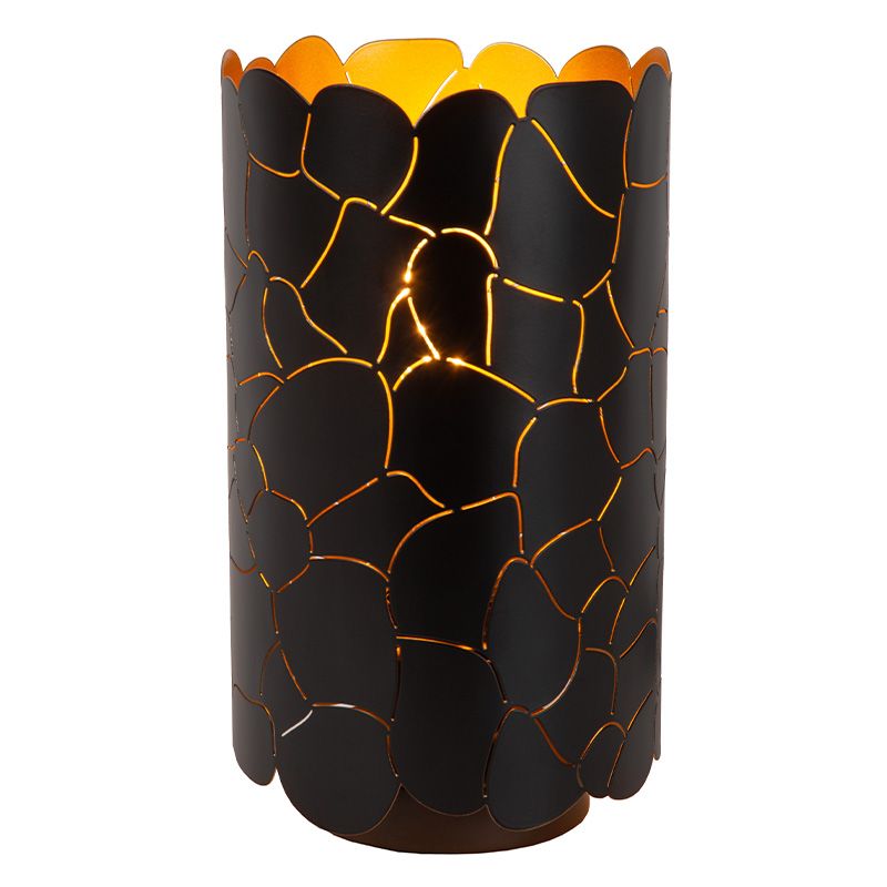 Schwarze Tischleuchte Modern, Almelo, mit Schalter