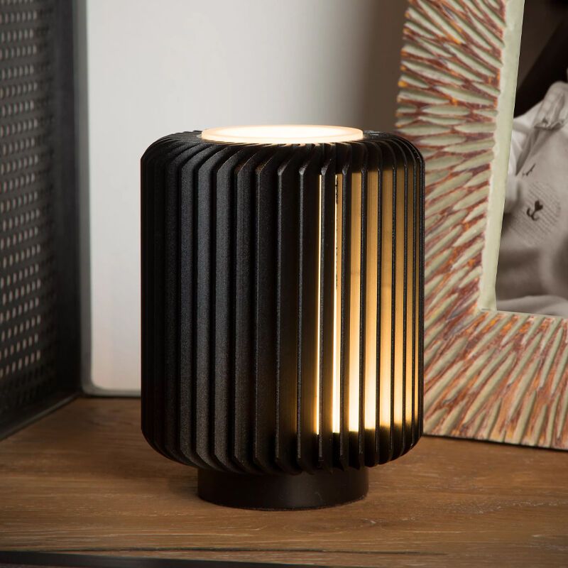 Schwarze Tischleuchte Modern, Turbin, 5W, 3000K LED, mit Schalter Schwarze Tischleuchte Modern, Turbin, 5W, 3000K LED, mit Schalter