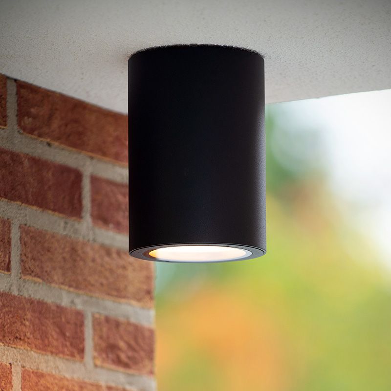 Schwarze Aufbauspot Modern, Volantis, IP54 Schwarze Aufbauspot Modern, Volantis, IP54