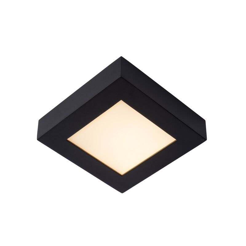 Schwarze Deckenlampe Modern, Brice, 15W, 3000K LED, IP44