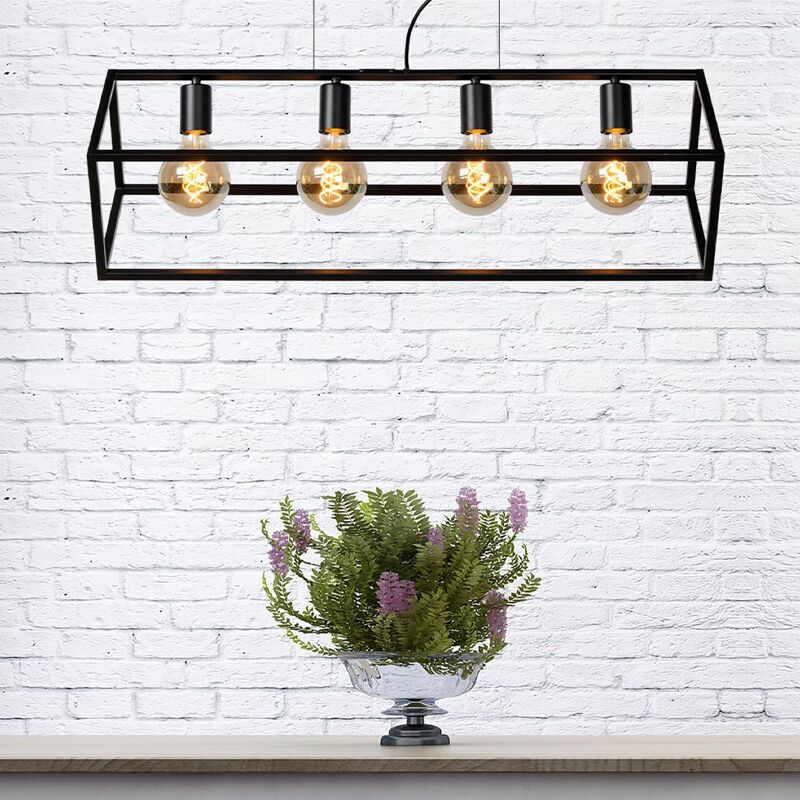 Schwarze Pendelleuchte Modern, Fabian