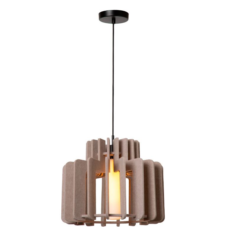 Taupe Pendelleuchte Modern, Rollo