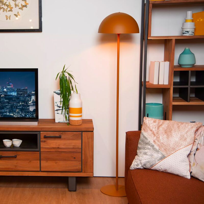 Gelbe Stehlampe Modern, Siemon, mit Schalter