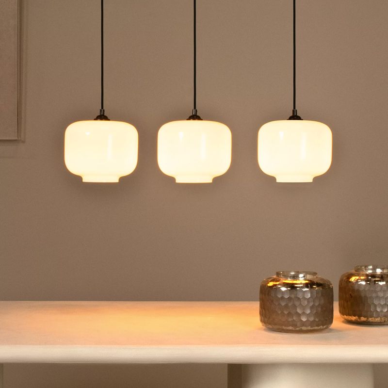 Weiße Pendelleuchte Retro, Medine Weiße Pendelleuchte Retro, Medine