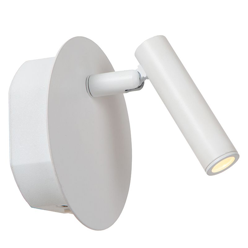 Weiße Bettlampe Modern, Jolijn, 2W, 3000K LED, mit Schalter Weiße Bettlampe Modern, Jolijn, 2W, 3000K LED, mit Schalter