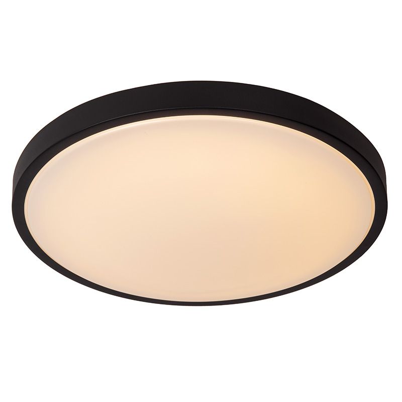 Schwarze Badezimmer Deckenleuchte Modern, Dasher, 24W, 2700K LED, IP44