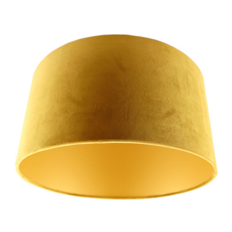 Gelbe Lampenschirm Milene, Stoff, modern