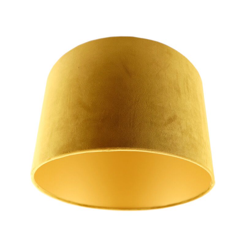 Gelbe Lampenschirm Madelyn, Stoff, modern