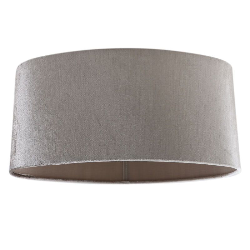 40 cm Ovaler Samt Lampenschirm Grau, Rody