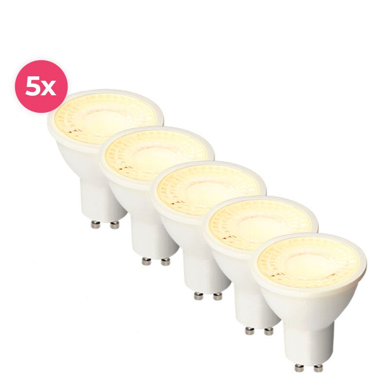 Dimmbare weiße GU10 LED Lichtquelle Antonie, 5w, Warmweiß