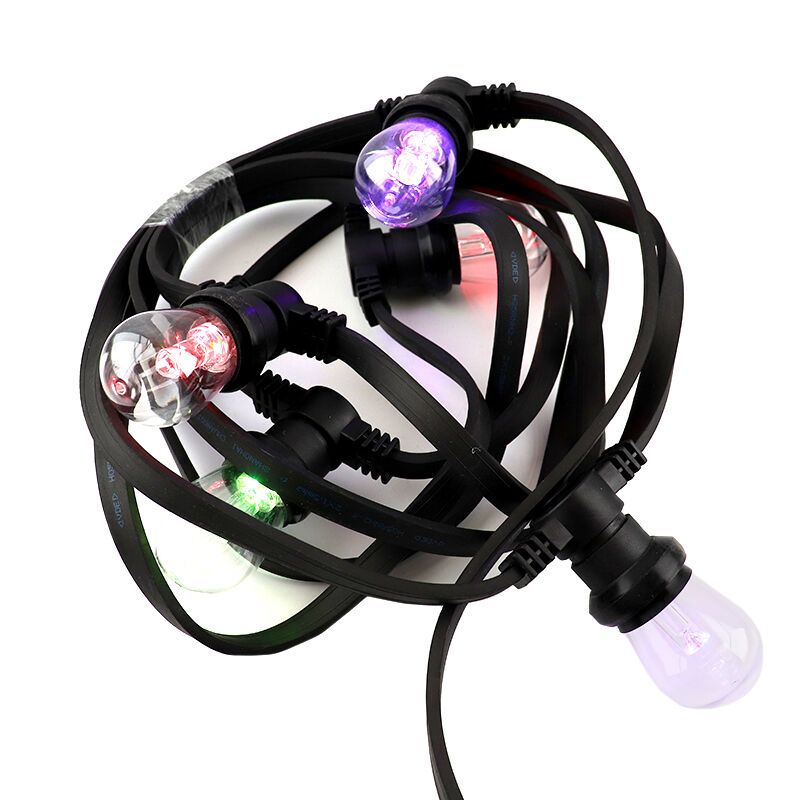 10m Lichterkette mit 10 RGB Lampen (inkl. Controller)