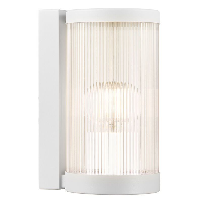 Weiße Außenleuchte Retro, Coupar, IP54 Weiße Außenleuchte Retro, Coupar, IP54