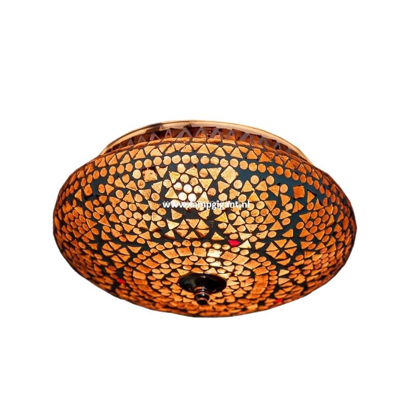 Lila Mosaik Deckenlampe Orientalisch, Mimoun Lila Mosaik Deckenlampe Orientalisch, Mimoun