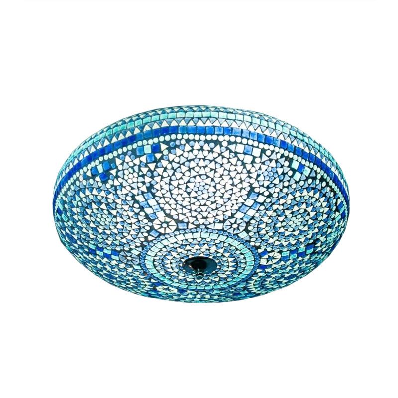 Blaue Mosaik Deckenlampe Orientalisch, Annas