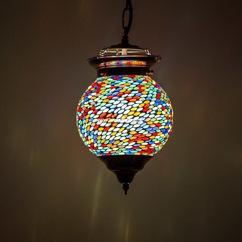 Mehrfarbige Mosaik Pendelleuchte Orientalisch, Nisrin Mehrfarbige Mosaik Pendelleuchte Orientalisch, Nisrin