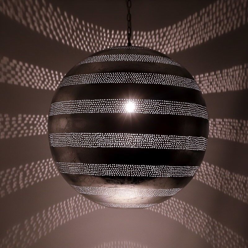 Silberne Pendelleuchte Orientalisch, Nimra Silberne Pendelleuchte Orientalisch, Nimra