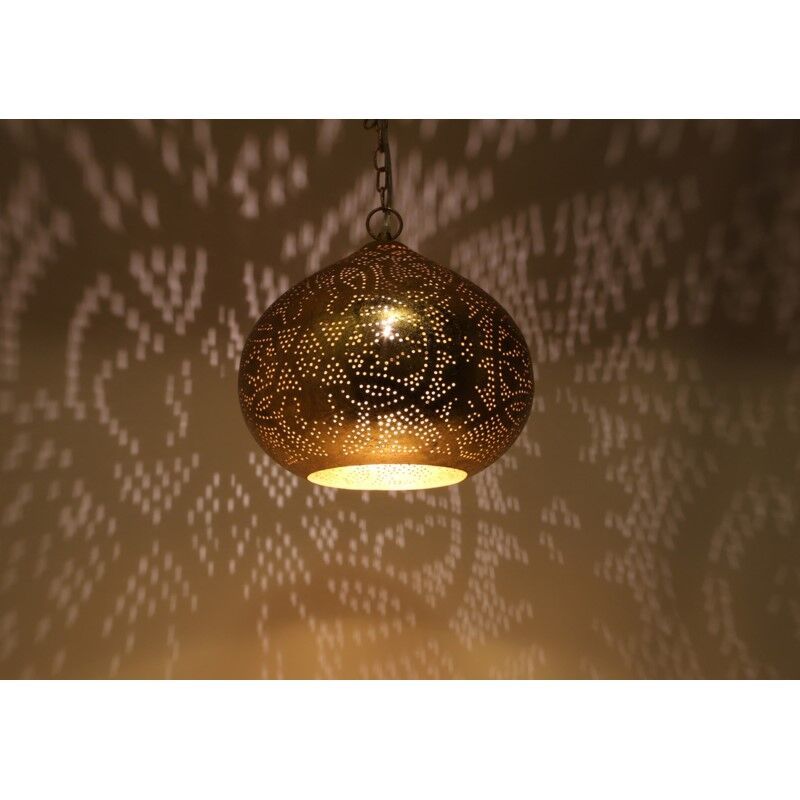 Goldene Pendelleuchte Orientalisch, Noah