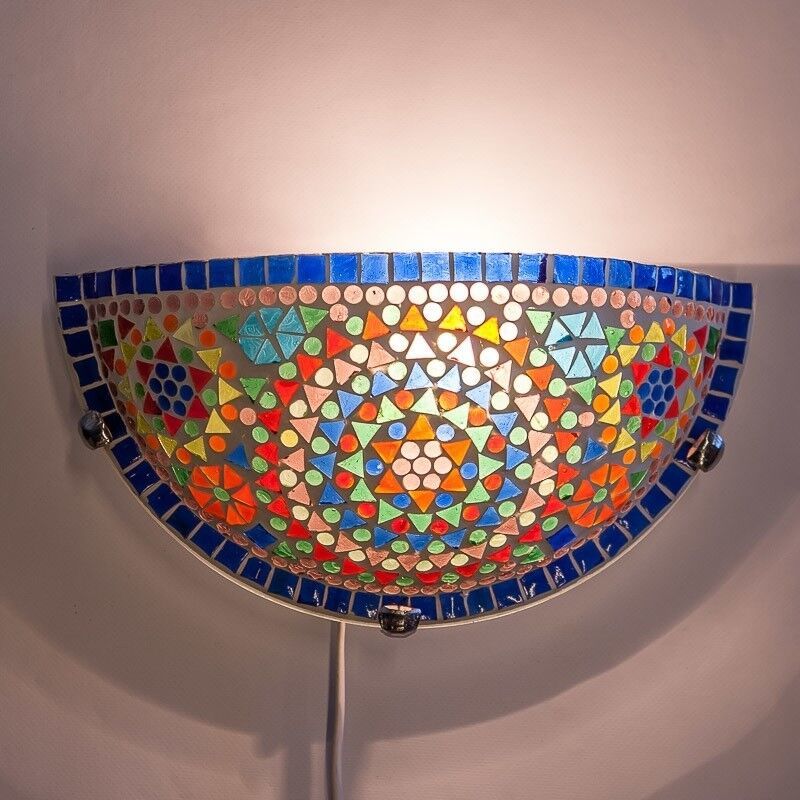Mehrfarbige Mosaik wandleuchte Orientalisch, Haja Mehrfarbige Mosaik wandleuchte Orientalisch, Haja