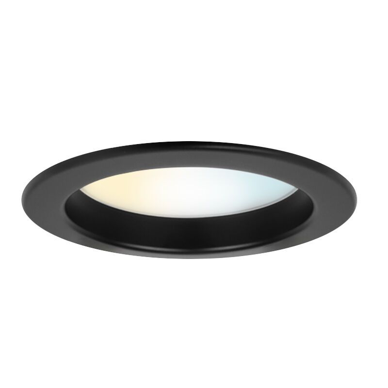 Schwarze Downlight Aluminium, Otmar, 12W, White Switch LED, IP22