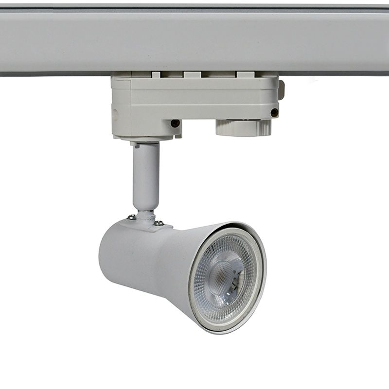 Weißer 3-Phasen-Schienenstrahler Sharita, Pro Weißer 3-Phasen-Schienenstrahler Sharita, Pro