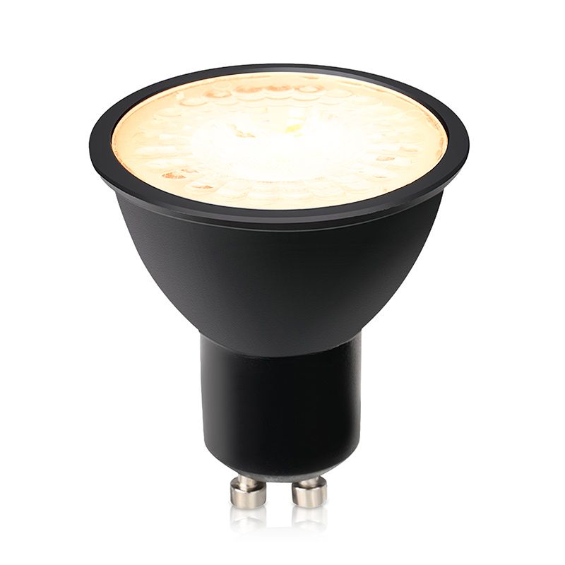 Dimmbare GU10 LED-Lampe Antonie, Schwarz, 5W, 3000K Dimmbare GU10 LED-Lampe Antonie, Schwarz, 5W, 3000K