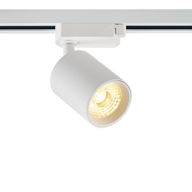 Weißer 3-Phasen-LED-Schienenstrahler Jayla, 10W, 3000K, Pro