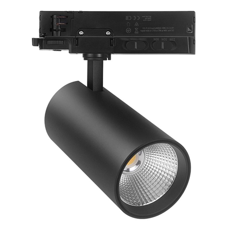 Schwarze 3 phase Schienen Lampe, Rozina, 10W/20W/30W, White Switch LED Schwarze 3 phase Schienen Lampe, Rozina, 10W/20W/30W, White Switch LED