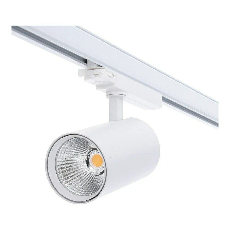 Weiße 3 phase Schienen Lampe Aluminium, Rozina, 10W/20W/30W, White Switch LED