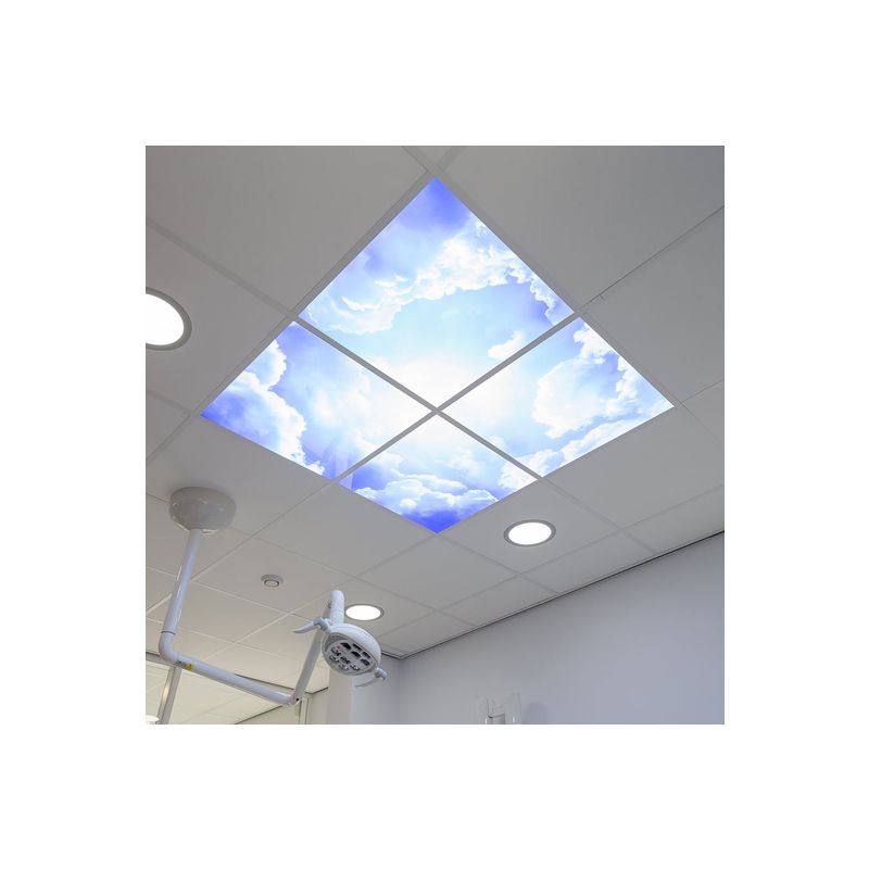 Fotodruck Wolke - Set aus 2 Acrylplatten mit Aufdruck, für 60x60 cm LED-Panels