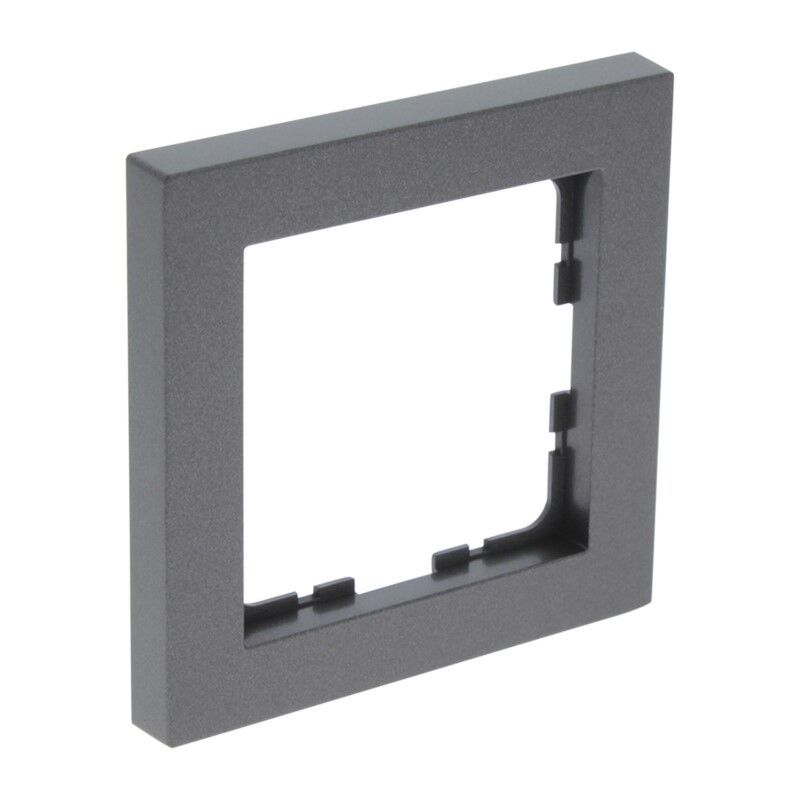 Q-Link S-Line Abdeckrahmen 1-fach, schwarz / anthrazit
