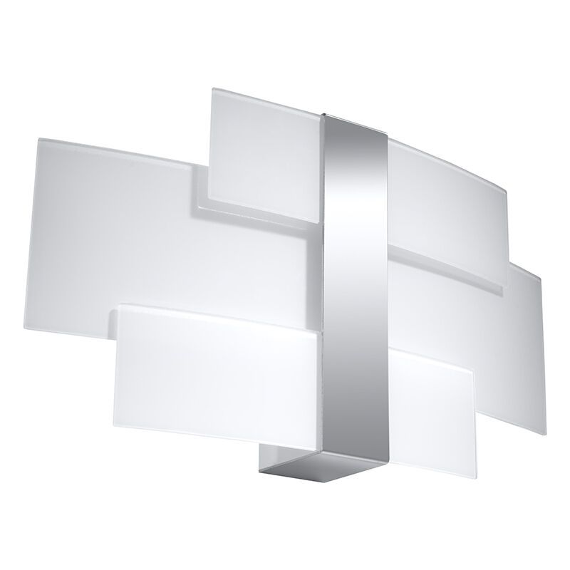 Glas Wandleuchte Chrom, Marith Glas Wandleuchte Chrom, Marith