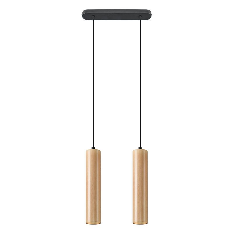 Holz Pendelleuchte Braun, Francina