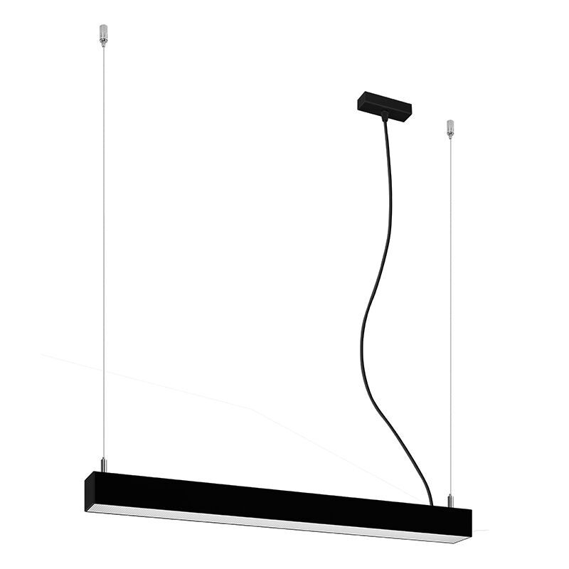 Aluminium Pendelleuchte Schwarz, Mascha, 22W, 3000K LED