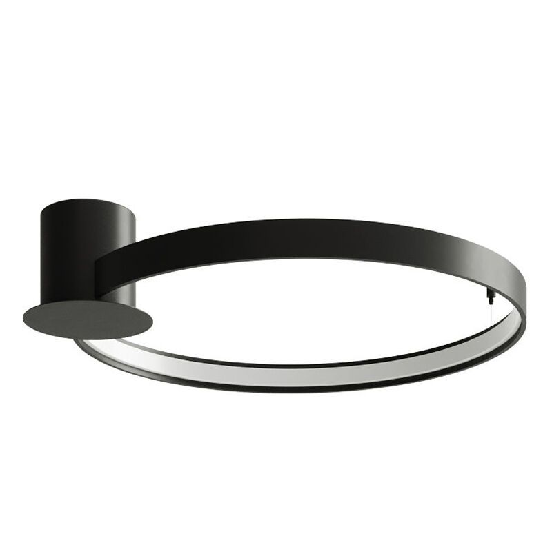 Aluminium Deckenlampe Schwarz, Ringo, 30W, 3000K LED