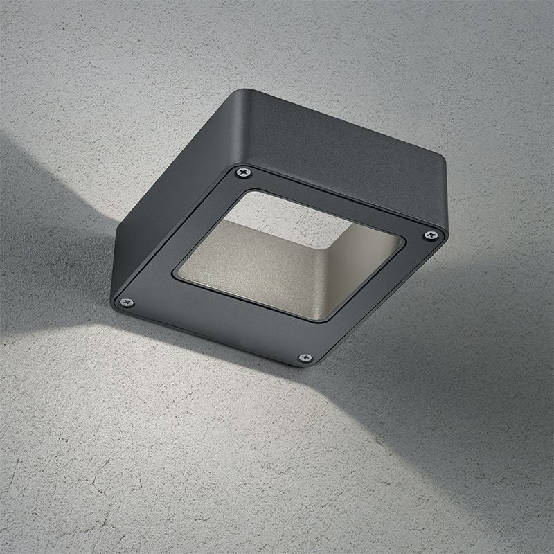 Anthrazit Außenleuchte Modern, Norton, 4,5W, 3000K LED, IP54